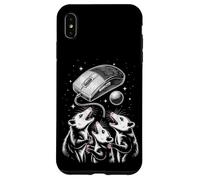 Funny Cosmic Opossum Worship Retro Computer Mouse Coque pour iPhone XS Max