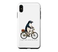 Funny Cottagecore Penguin Bicycle Flight is Not an Option Coque pour iPhone XS Max