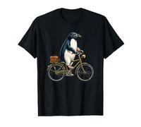 Funny Cottagecore Penguin Bicycle Flight is Not an Option T-Shirt Graphique avec Valeur