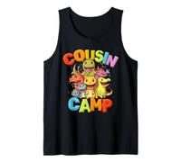Funny Cousin Camp Camping Little Monsters Dinosaures Family Débardeur