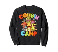 Funny Cousin Camp Camping Little Monsters Dinosaures Family Sweatshirt