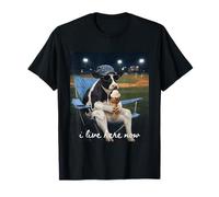 Funny Cow Baseball Mom, j'habite Ici Maintenant T-Shirt