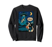 Funny Cow Meme UFO Alien Zoo Garçons Filles Enfants Sweatshirt
