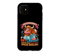 Funny Cow Secret Remember If We Get Caught Humour Coque pour iPhone 11