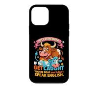 Funny Cow Secret Remember If We Get Caught Humour Coque pour iPhone 12 Mini