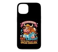 Funny Cow Secret Remember If We Get Caught Humour Coque pour iPhone 13