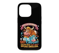 Funny Cow Secret Remember If We Get Caught Humour Coque pour iPhone 13 Pro