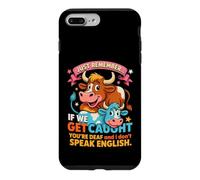 Funny Cow Secret Remember If We Get Caught Humour Coque pour iPhone 7 Plus/8 Plus
