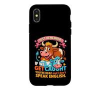 Funny Cow Secret Remember If We Get Caught Humour Coque pour iPhone X/XS