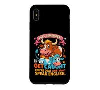 Funny Cow Secret Remember If We Get Caught Humour Coque pour iPhone XS Max