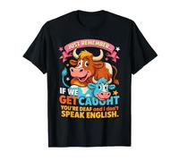 Funny Cow Secret Remember If We Get Caught Humour T-Shirt