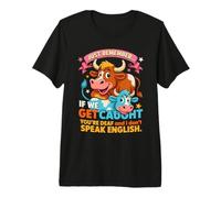 Funny Cow Secret Remember If We Get Caught Humour T-Shirt Haut de Gamme