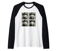 Funny Cowboy Chèvres Vintage Western Ferme Animal Rancher Manche Raglan