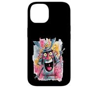 Funny Cowboy Peace Graffiti Pop Personnage Graphique Art Visage Coque pour iPhone 14