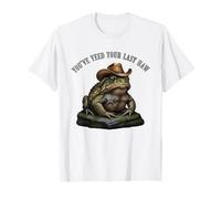 Funny Cowboy Toad You've Yeed Your Last Haw Sheriff Frog Mem T-Shirt