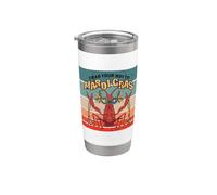 Funny Crawfish Mardi Gras costume Crab your way Lobster Gobelet isotherme en acier inoxydable double paroi