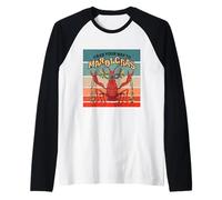 Funny Crawfish Mardi Gras Costume Crab Your Way Lobster Manche Raglan