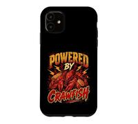 Funny Crawfish Saying Humor Joke Gag Powered by Coque pour iPhone 11