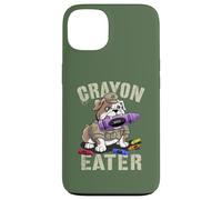 Funny Crayon Eater Fier Soldat Famille Militaire 4 Juillet Coque pour iPhone 13