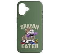 Funny Crayon Eater Fier Soldat Famille Militaire 4 Juillet Coque pour iPhone 16