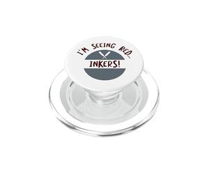 Funny Cricket, Je Vois des encreurs Rouges PopSockets PopGrip pour MagSafe
