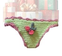 Funny Crochet Bookmarks - Underwear Shape Marker, 22cm Bikini Page Holders for Reading, Novelty Stationery Kit, Whimsical Design with Soft Yarn, Literary Tool for Saving Pages Decorating Books
