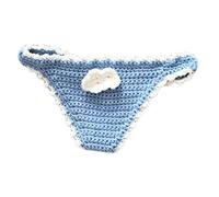 Funny Crochet Bookmarks - Underwear Shape Marker, 22cm Bikini Page Holders for Reading, Novelty Stationery Kit, Whimsical Design with Soft Yarn, Literary Tool for Saving Pages Decorating Books