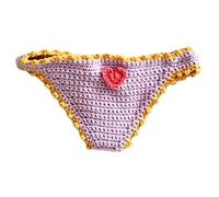 Funny Crochet Bookmarks - Underwear Shape Marker, 22cm Bikini Page Holders for Reading, Novelty Stationery Kit, Whimsical Design with Soft Yarn, Literary Tool for Saving Pages Decorating Books