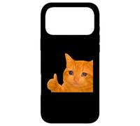 Funny Crying Orange Cat Meme Thumbs-up Weird Cat Face Meme Coque pour iPhone 17 Pro Max