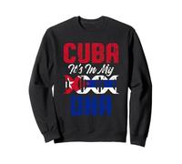 Funny Cuba Flag Pride DNA Cuban American Love Proud Joke Sweatshirt