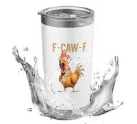 Funny Cup - Bouteille isotherme étanche de 20 oz | Bouteille de poulet mignonne de tasse de boisson | pour les amis famille boissons chaudes et froides boisson eau jus bière lait bureau à domicile