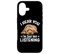 Funny Cute Hear You Not Listening Labradoodle Lover Coque pour iPhone 17