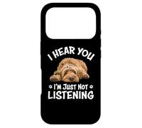 Funny Cute Hear You Not Listening Labradoodle Lover Coque pour iPhone 17 Pro