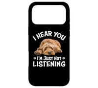 Funny Cute Hear You Not Listening Labradoodle Lover Coque pour iPhone 17 Pro Max