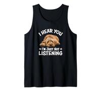 Funny Cute Hear You Not Listening Labradoodle Lover Débardeur