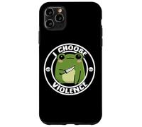 Funny Cute Kids Girls Boys Kawaii Frog I Choose Violence Coque pour iPhone 11 Pro Max