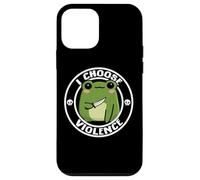 Funny Cute Kids Girls Boys Kawaii Frog I Choose Violence Coque pour iPhone 12 Mini