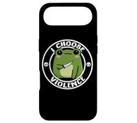 Funny Cute Kids Girls Boys Kawaii Frog I Choose Violence Coque pour iPhone Air