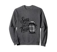 Funny Cute Panda Raccoon Sass with a Side of Trash Sweatshirt