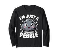Funny Cute Saying I Am Just A Pebble Kawaii Rock Femmes Hommes Manche Longue