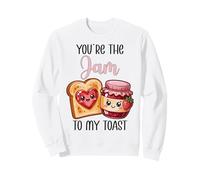 Funny Cute Valentin's You're The Jam to My Toast Sweatshirt