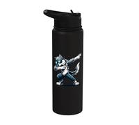 Funny Dab Timber Wolf Loup dabbing dansant Stainless Steel Insulated Water Bottle