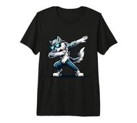 Funny Dab Timber Wolf Loup Dabbing Dansant T-Shirt Haut de Gamme