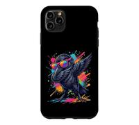Funny Dabbing Crow Sunglasses Bird Bird Lover Birdwatcher Coque pour iPhone 11 Pro Max
