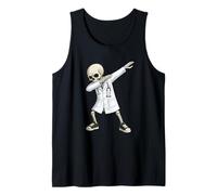 Funny Dabbing Doctor Skeleton Halloween Hospital Crew Débardeur