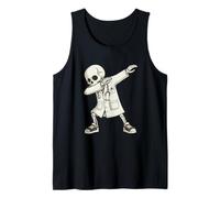 Funny Dabbing Doctor Skeleton Halloween Hospital Crew Débardeur