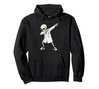 Funny Dabbing Doctor Skeleton Halloween Hospital Crew Sweat à Capuche