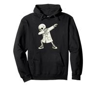 Funny Dabbing Doctor Skeleton Halloween Hospital Crew Sweat à Capuche