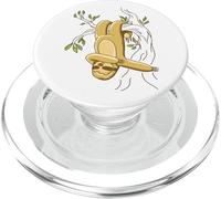 Funny Dabbing Sloth Illustration Tree Hanging Drawing PopSockets PopGrip pour MagSafe