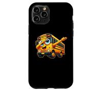 Funny Dabbing Yellow School Bus Graphic Gifts Kids Boys Coque pour iPhone 11 Pro